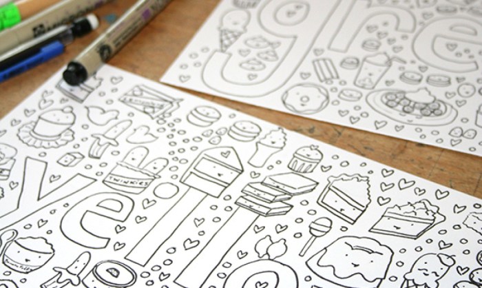 Make your own coloring book