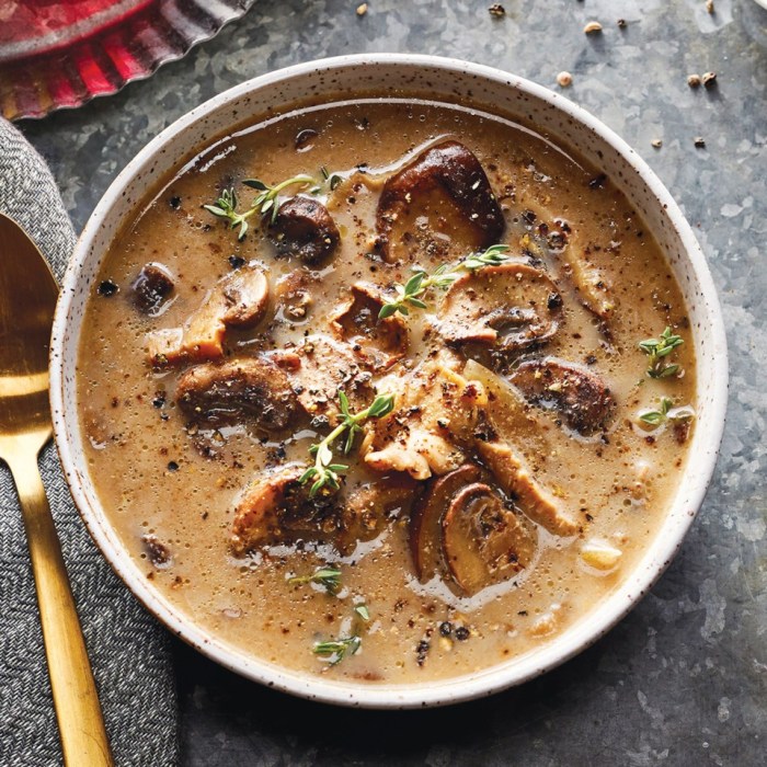 Wild mushroom soup recipes