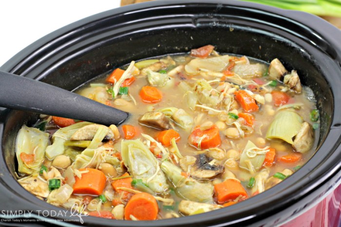 Vegetable chicken soup recipe slow cooker