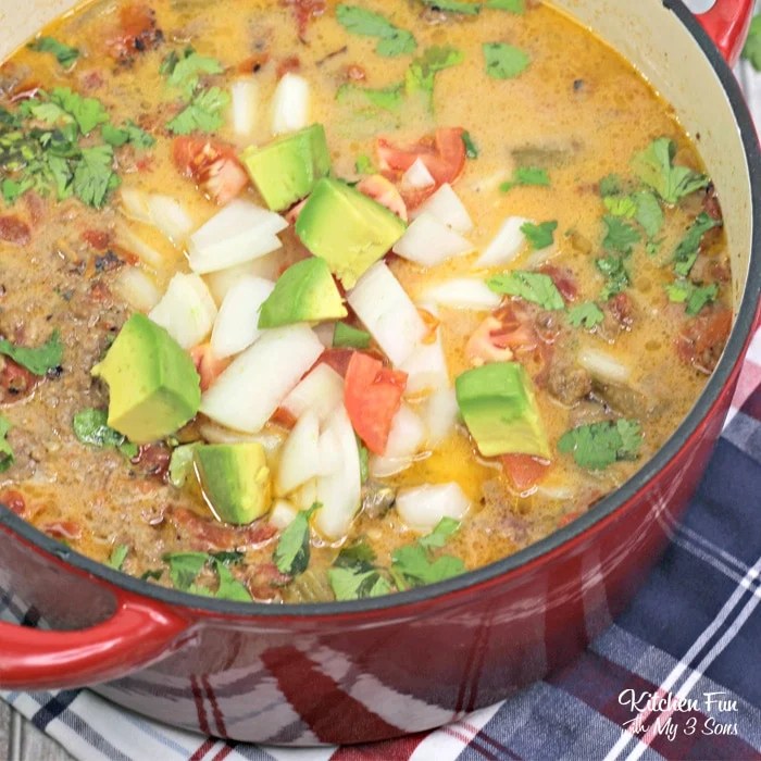 Slow cooker enchilada soup recipe