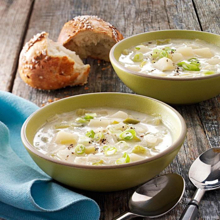 Crock pot potato leek soup recipe