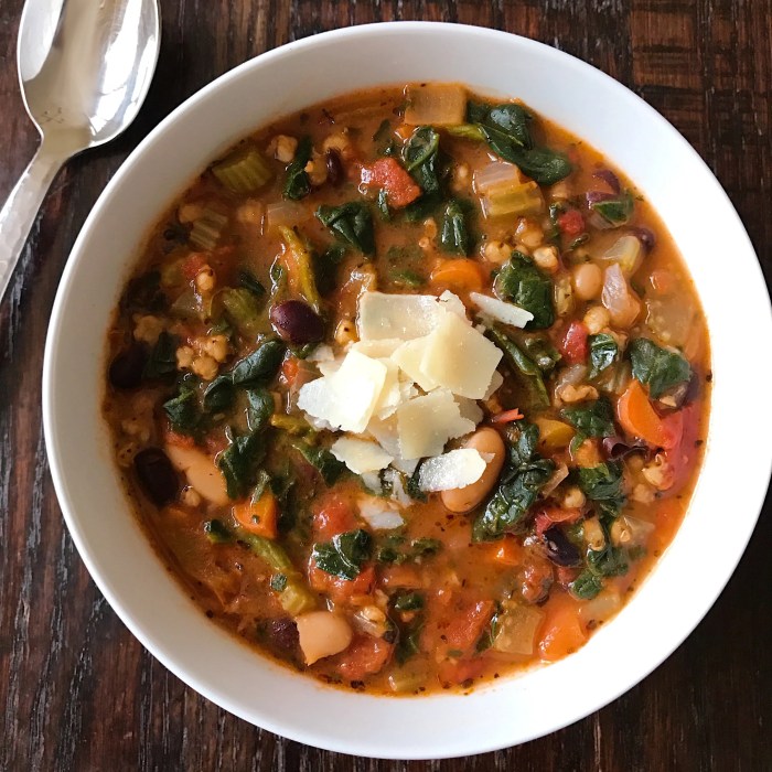 Bean and veggie soup recipe