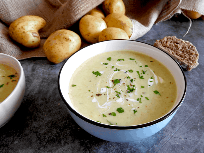 Crock pot potato leek soup recipe