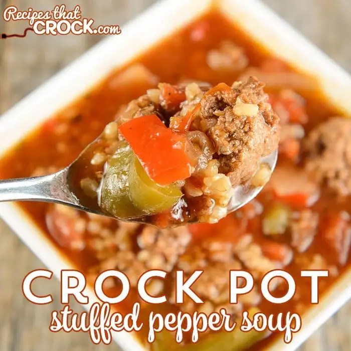 Stuffed pepper soup slow cooker recipe