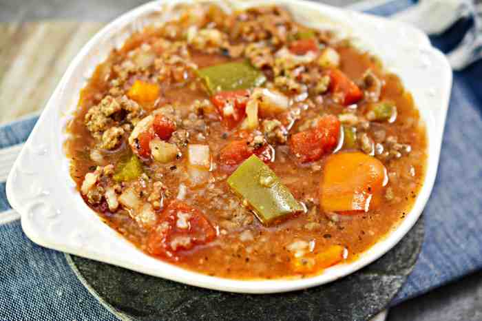 Stuffed pepper soup slow cooker recipe