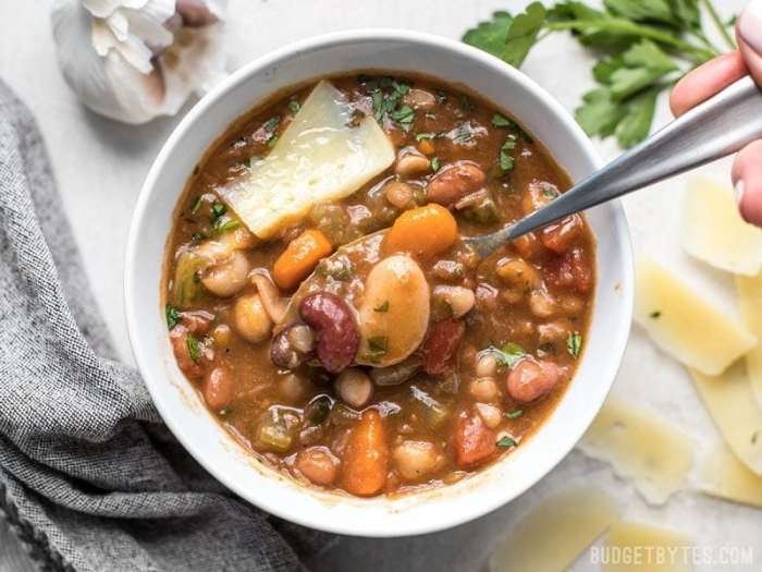 Bean and veggie soup recipe