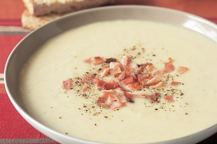 Cream of potato bacon soup recipe