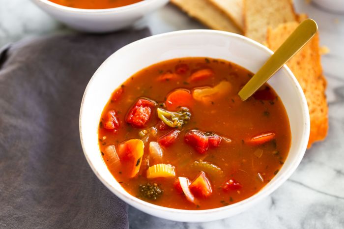 Tomato veggie soup recipe