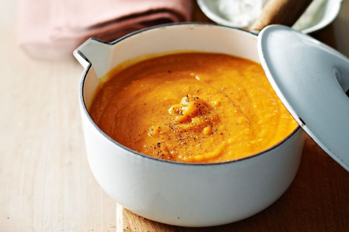 Sweet potato carrot soup recipe